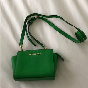 Michael Kors green purse